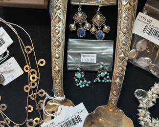 Sterling Blackgoat Salad Serving Utensils 