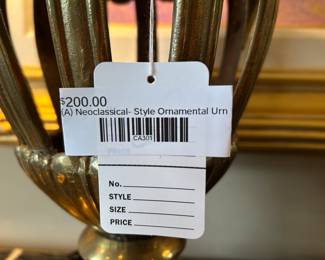 (A) Neoclassical-Style Ornamental Urn 