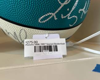Pistons 1996-1997 Signed Basketball