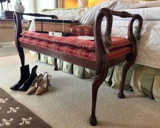 Baker Furniture Swan Neck Bench, Women's Shoes 