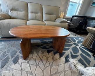 Solid mango cocktail table