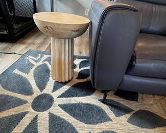 Solid mango side table