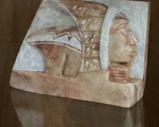 Native American Javajo Indian Alabaster Sculpture