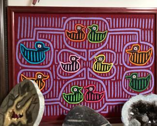 Luna Mola Textile Panel