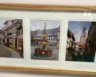 3 Picture Collage of Michelstadt Marketplace