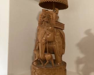 Hand Carved Ambabarl Elephant Statue