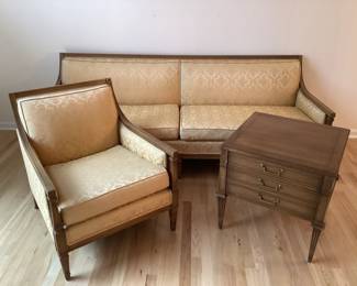 MCM Sofa Accent Chair and End Table
