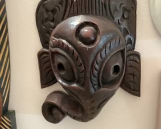 Hand Carved Wooden Garuda Mask