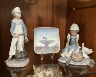 Lladro Sailor Boy and My Hungry Bood BG Porcelain Trinket Plate