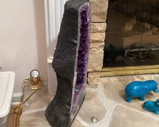 Amethyst Geode Cluster side