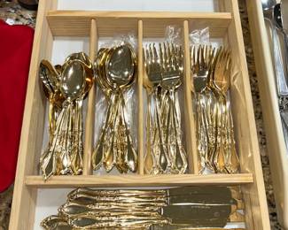 Gold plated silverware (New)