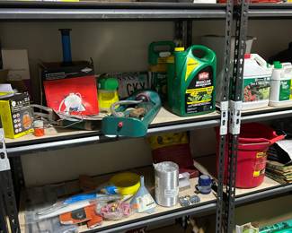 Gardening and grass seed and fertilizer 