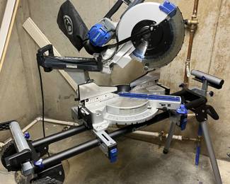 Miter saw on stand