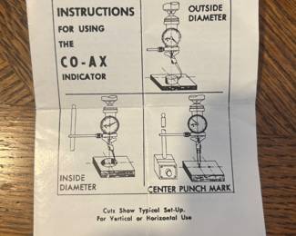 Instructions for CO-AX Indicator