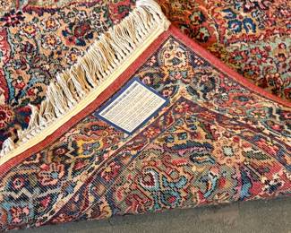 This lot features an authentic Karastan rug that measures, 72” H x 51” W. This rug comes from a pet friendly home.

