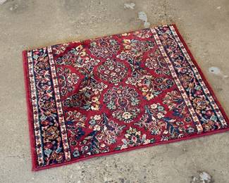 This lot features an authentic Karastan rug that measures, 30” H x 27” W. This rug comes from a pet friendly home.

