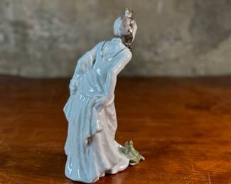 "Princess and the Frog", a sculpture designed by Lore Friedrich-Gronau for Rosenthal in the 1960s. Made in Germany and measures, 8” H x 4” W x 5” D.

