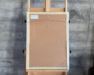 “The Match Book”, a limited edition lithograph by listed artist, Howard Hack. Edition 40/72, pencil signed circa 1972 and measures in frame, 30” H x 22” W. Howard Edwin Hack (July 6, 1932 – June 11, 2015) was an American representational painter and graphic artist, with works in numerous museum collections. Known for an innovative approach to a variety of media, as well as use of traditional oil paints, Hack began working in the late 1940s.

