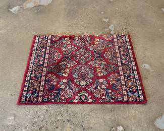 This lot features an authentic Karastan rug that measures, 30” H x 27” W. This rug comes from a pet friendly home.


