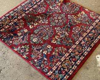 This lot features an authentic Karastan rug that measures, 30” H x 27” W. This rug comes from a pet friendly home.

