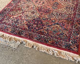 This lot features an authentic Karastan rug that measures, 72” H x 51” W. This rug comes from a pet friendly home.

