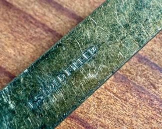 This lot features a vintage N.C. Co. two-blade pocket knife, potentially a fruit or gentleman’s knife, with a gold-filled engraved handle. 

