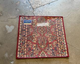This lot features an authentic Karastan rug that measures, 30” H x 27” W. This rug comes from a pet friendly home.

