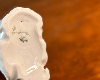 "Princess and the Frog", a sculpture designed by Lore Friedrich-Gronau for Rosenthal in the 1960s. Made in Germany and measures, 8” H x 4” W x 5” D.

