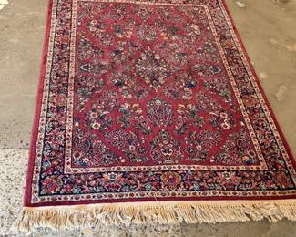 This lot features an authentic Karastan rug that measures, 72” H x 51” W. This rug comes from a pet friendly home.


