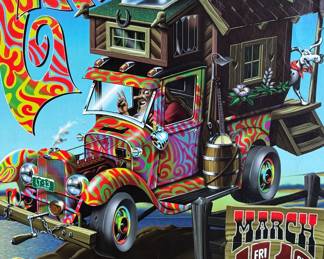 This lot features an original concert poster for a Leftover Salmon and Sweet Virginia show at The Fillmore in San Francisco, circa 1996. The artwork was designed by Jim Phillips and this poster is part of the collectible Fillmore Poster Series (F-210). This poster measures, 19” H x 13” W.

