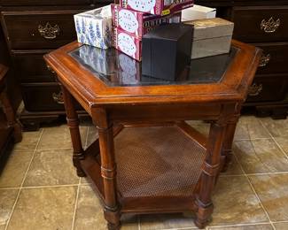 Glass top coffee table (single or paired with two others)