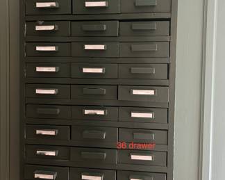 36 drawer metal cabinet