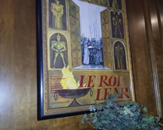 Decorative framed poster Le Roi Lear