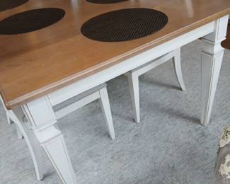 Ethan Allen mushroom AVERY dining table