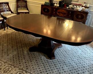 BAKER vintage oval dining table, 