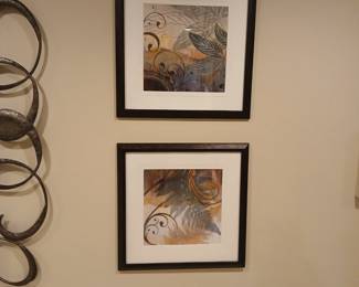 decorative art prints x 4