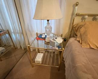 . . . matching crystal lamp and night stand