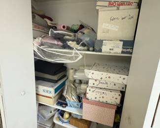 . . . sewing supplies and fabric