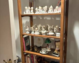 . . . nice open shelf with Precious Moments collection