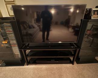 . . . flat screen TV -- very large!