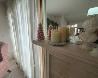 . . . battery candles and bust