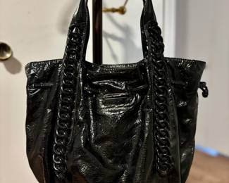 Michael Kors Black Large Patent Leather Handbag