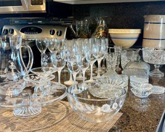 Vintage Crystal and glassware