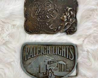 Zig Zag vintage belt buckle, Ralieigh Lights Belt buckle