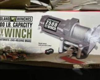 What a deal!  This 2500 lb. Capacity winch is only $100 at this sale….. come get it!