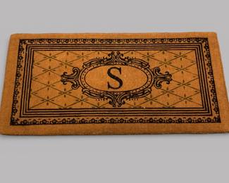 FRONTGATE "S" Monogram 36x72 Indoor/Outdoor Doormat