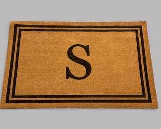 "S" Monogram 38x60 Indoor/Outdoor Doormat