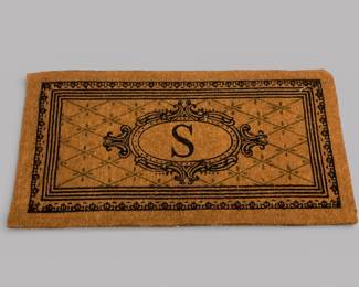 FRONTGATE "S" Monogram 36x72 Indoor/Outdoor Doormat