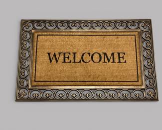 First Impression "Welcome" Monogram 30x48 Indoor/Outdoor Doormat