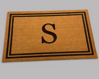"S" Monogram 38x60 Indoor/Outdoor Doormat